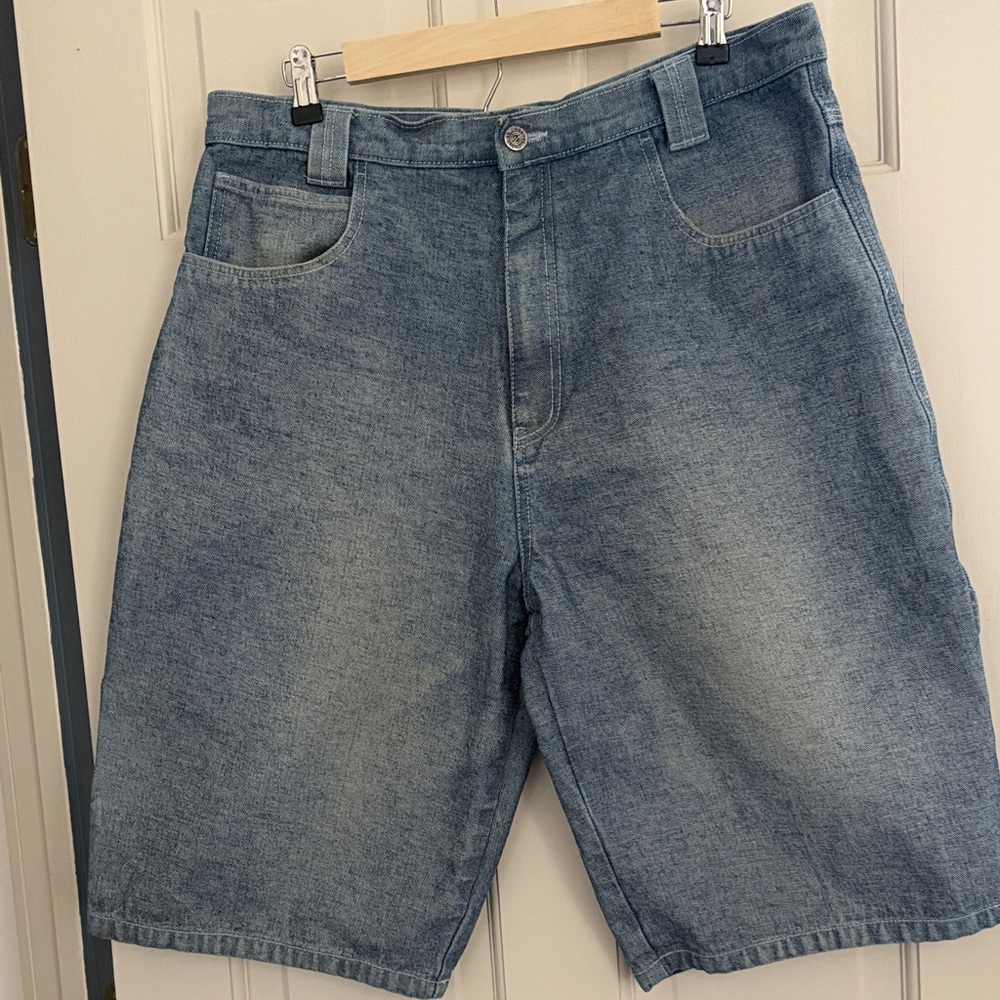 Men's Casual Light Blue Denim Jean Shorts